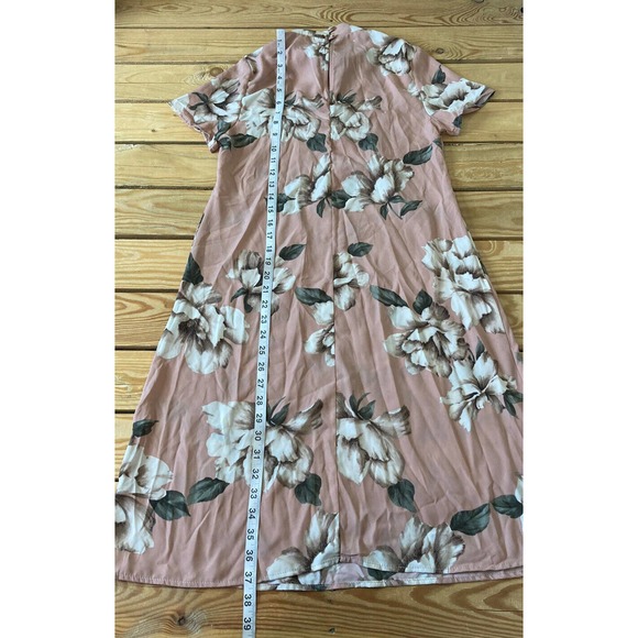 NWT Pink + Sophie Floral Dress Size Small Women’s Mauve Mock Neck MSRP $46.50 - Picture 5 of 7